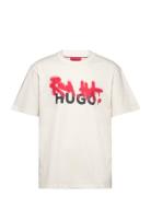 Dinricko Designers T-shirts Short-sleeved Cream HUGO