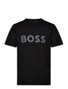 Tee 1 Sport T-shirts Short-sleeved Black BOSS
