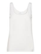 Vijenni S/L Top/Su/Cur - Noos Tops T-shirts & Tops Sleeveless White Vi...