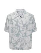 Onsden Life Rlx Ss Graphic Aop Shirt Tops Shirts Short-sleeved Blue ON...