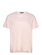 Cotton Jersey Tee Tops T-shirts & Tops Short-sleeved Pink Lauren Women