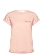 Poitou Bon Voyage /Gots Tops T-shirts & Tops Short-sleeved Pink Maison...
