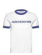 Montherlant Mediterranee /Gots Tops T-shirts & Tops Short-sleeved Whit...