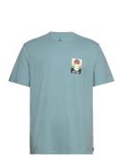 Surf Revivial Peaking Tee Sport T-shirts Short-sleeved Blue Rip Curl