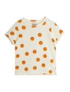 Basketball Aop Ss Tee Tops T-shirts Short-sleeved Cream Mini Rodini