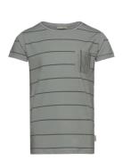T-Shirt S/S Pocket Tops T-shirts Short-sleeved Green Petit Piao