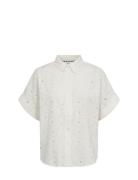 Nukari Shirt Tops Shirts Short-sleeved White Nümph