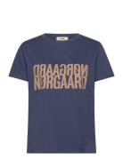 Single Organic Trenda P Tee Tops T-shirts & Tops Short-sleeved Navy Ma...