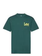 Camp Tee Tops T-shirts Short-sleeved Green Lee Jeans