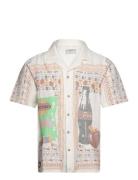 Meal Deal Cross Stitch Shirt Tops Shirts Short-sleeved White Percival