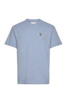 Loose T-Shirt Tops T-shirts Short-sleeved Blue Revolution
