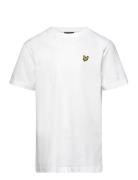 Plain T-Shirt Tops T-shirts Short-sleeved White Lyle & Scott