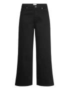 Abbyfv Ankle Cutted Bottoms Jeans Wide Black FIVEUNITS