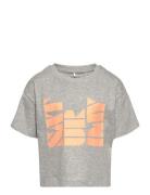 Nkfbal Ss Loose Short Top Box Tops T-shirts Short-sleeved Grey Name It