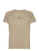 Nwlspeed Mesh T-Shirt W Sport T-shirts & Tops Short-sleeved Beige Newl...