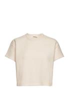 Bobypark Tops T-shirts & Tops Short-sleeved Cream American Vintage
