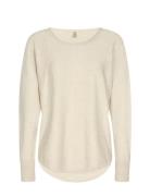 Sc-Dollie Tops Knitwear Jumpers Cream Soyaconcept