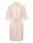 Fqlava-Dress Knelang Kjole Beige FREE/QUENT