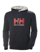 Hh Logo Hoodie Sport Sweat-shirts & Hoodies Hoodies Navy Helly Hansen