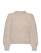 Alphagz Pullover Tops Knitwear Jumpers Beige Gestuz