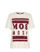 Mmcandi O-Ss Flock Tee Tops T-shirts & Tops Short-sleeved Multi/patter...
