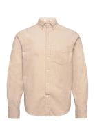 Reg Ut Corduroy Shirt Tops Shirts Casual Beige GANT