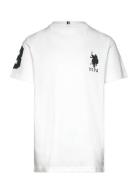 Player 3 Tshirt Tops T-shirts Short-sleeved White U.S. Polo Assn.