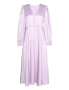 Enitta Dress Knelang Kjole Purple A-View