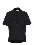 Melancholy Shirt Tops Shirts Short-sleeved Black HOLZWEILER