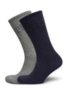 Big Pony Cotton-Blend Crew Sock 2-Pack Underwear Socks Regular Socks N...