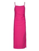 Yasatlanta Sl Midi Dress S. Knelang Kjole Pink YAS
