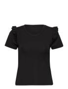 Celine Top Sport T-shirts & Tops Short-sleeved Black BOW19