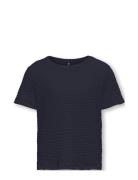 Koglumi S/S O-Neck Cross Back Jrs Tops T-shirts Short-sleeved Navy Kid...