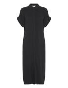 Objsanne Tiana S/S Dress Noos Knelang Kjole Black Object