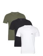 Tshirtrn 3P Classic Tops T-shirts Short-sleeved White BOSS