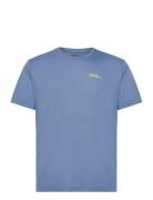 Vonnan S/S T M Sport T-shirts Short-sleeved Blue Jack Wolfskin