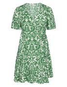 Yasgreena 2/4 Wrap Dress S. Kort Kjole Green YAS