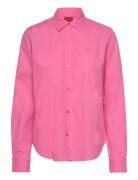 The Essential Shirt Tops Shirts Long-sleeved Pink HUGO