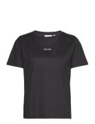 Micro Logo T-Shirt Tops T-shirts & Tops Short-sleeved Black Calvin Kle...