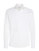 Poplin Stretch Slim Shirt Tops Shirts Business White Calvin Klein