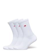 Nb Patch Logo Crew 3 Pairs Sport Socks Regular Socks White New Balance