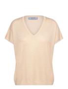Mscarlina Batsleeve Knit Tee Tops T-shirts & Tops Short-sleeved Orange...