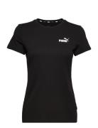 Ess Small Logo Tee Sport T-shirts & Tops Short-sleeved Black PUMA