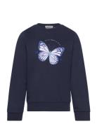 Sweatshirt With Butterfly Print Tops Sweat-shirts & Hoodies Sweat-shir...