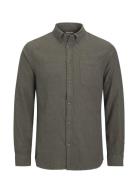 Jjeclassic Melange Shirt Ls Sn Tops Shirts Casual Green Jack & J S