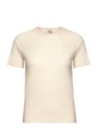 Sanne Wool Tee Sport T-shirts & Tops Short-sleeved Cream Kari Traa