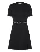 Tape Milano Short Sleeve Dress Kort Kjole Black Calvin Klein Jeans