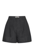 Linen Shorts Bottoms Shorts Casual Shorts Black Gina Tricot