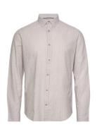 Jjesummer Linen Blend Shirt Ls Sn Tops Shirts Casual Grey Jack & J S