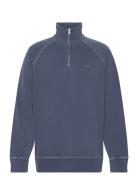 Sunfaded Half Zip Tops Sweat-shirts & Hoodies Sweat-shirts Blue GANT